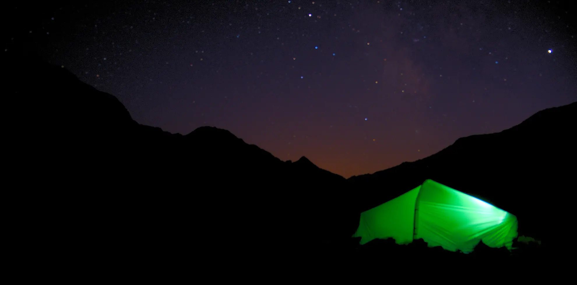 Bivouac in the Southern Alps