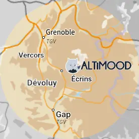 Map Gap Grenoble Southern Alps