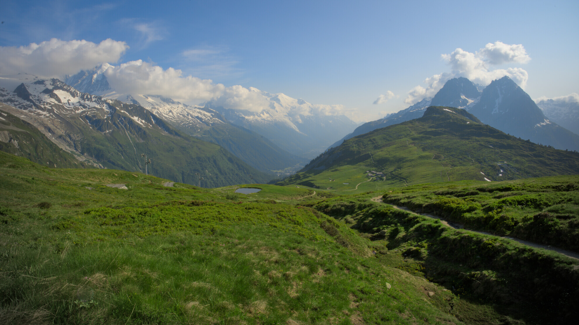Col de Balme: TMB Stage 9, Mont-Blanc reappears head-on