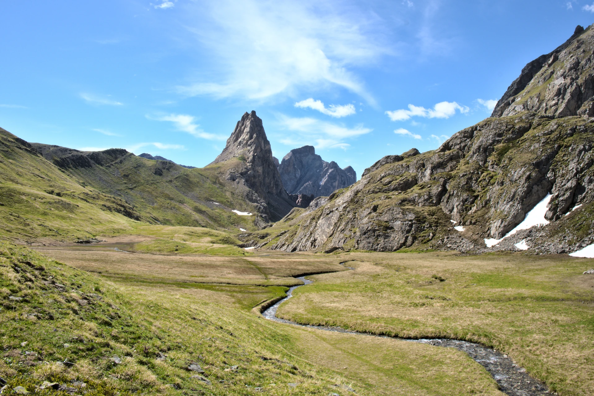 The high pastures of the Thabor massif, clear of snow in July