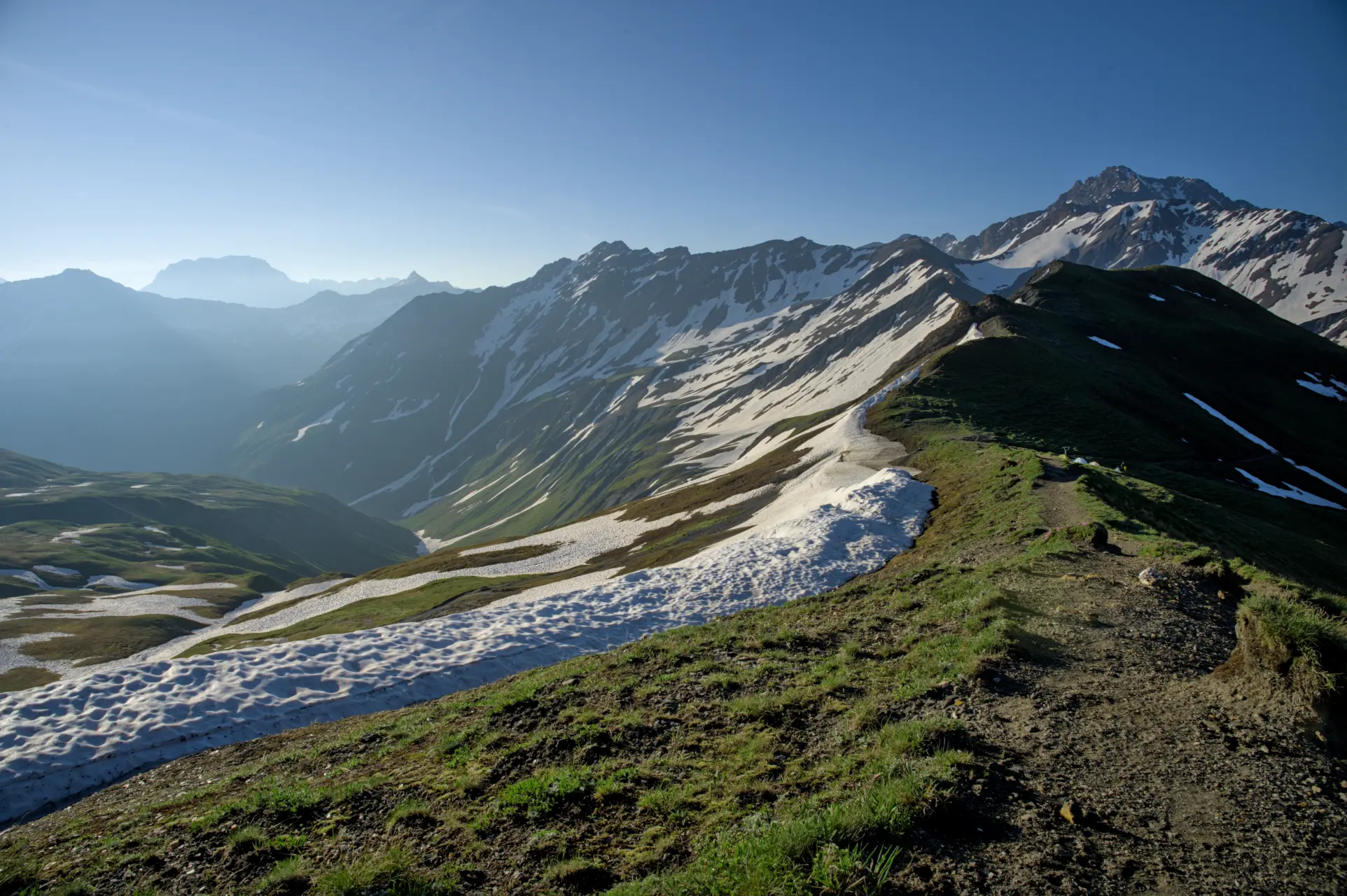 Snow at Grand Col Ferret - TMB